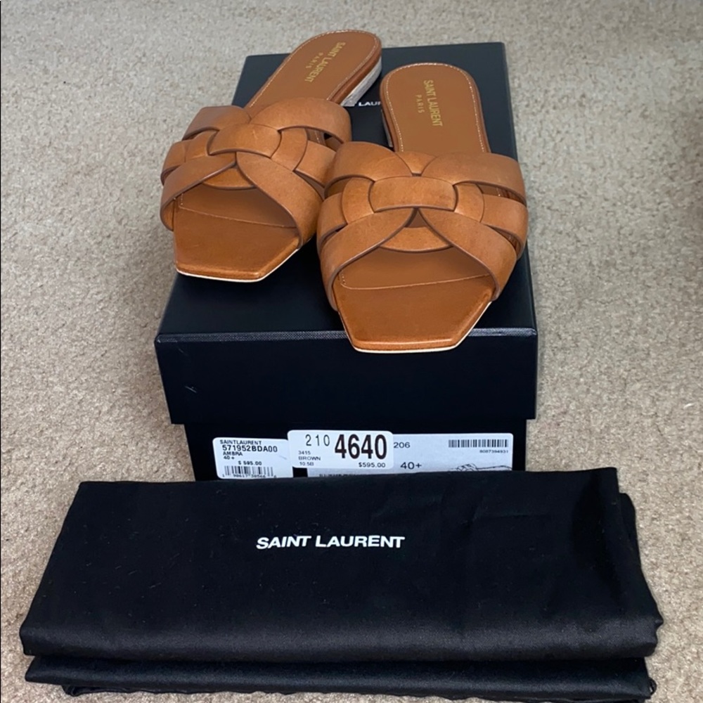 YSL Tribute Flat Sandal